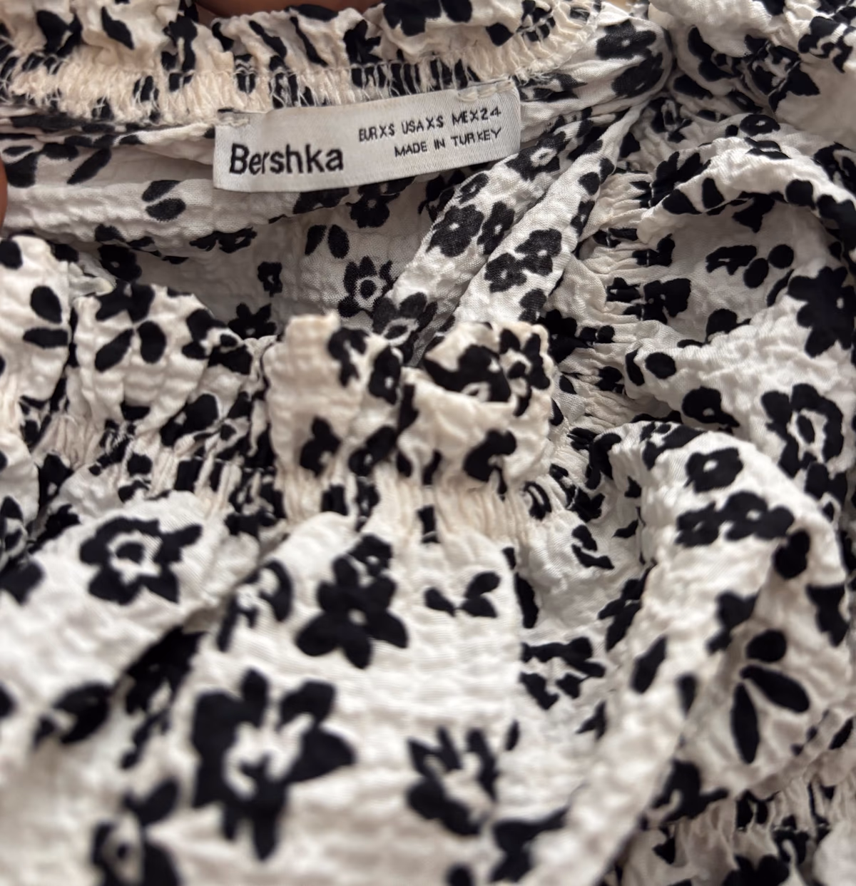 Bershka black and white dress, photo 2