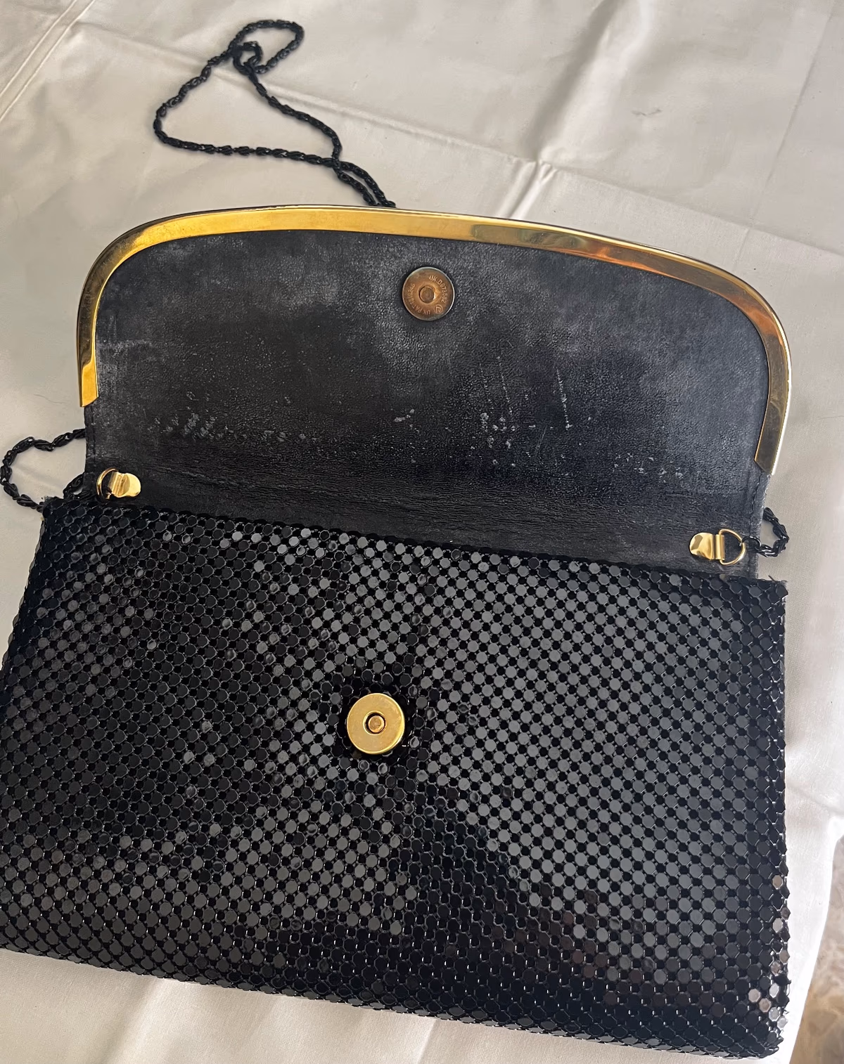 Black Mesh sequin Evening Clutch Bag, photo 4
