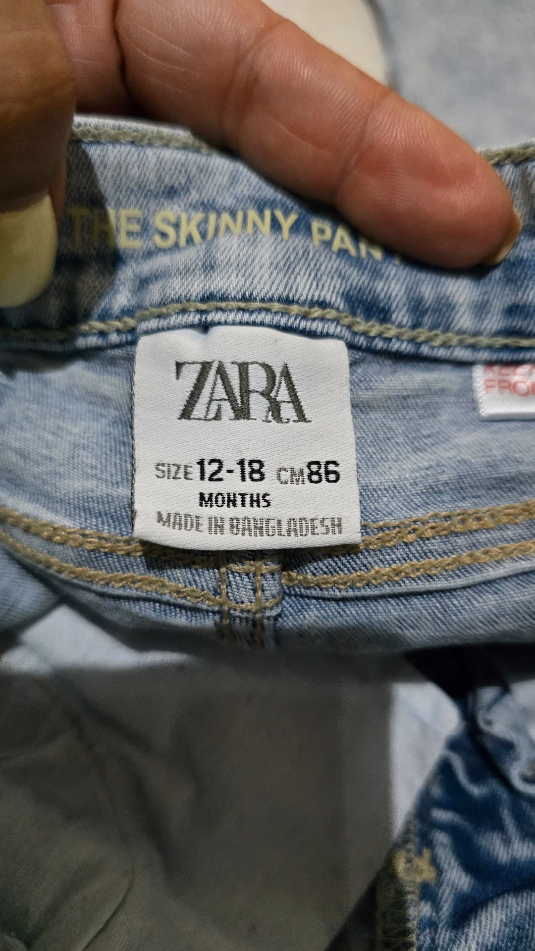 Zara Baby Light Wash Jeans, photo 3