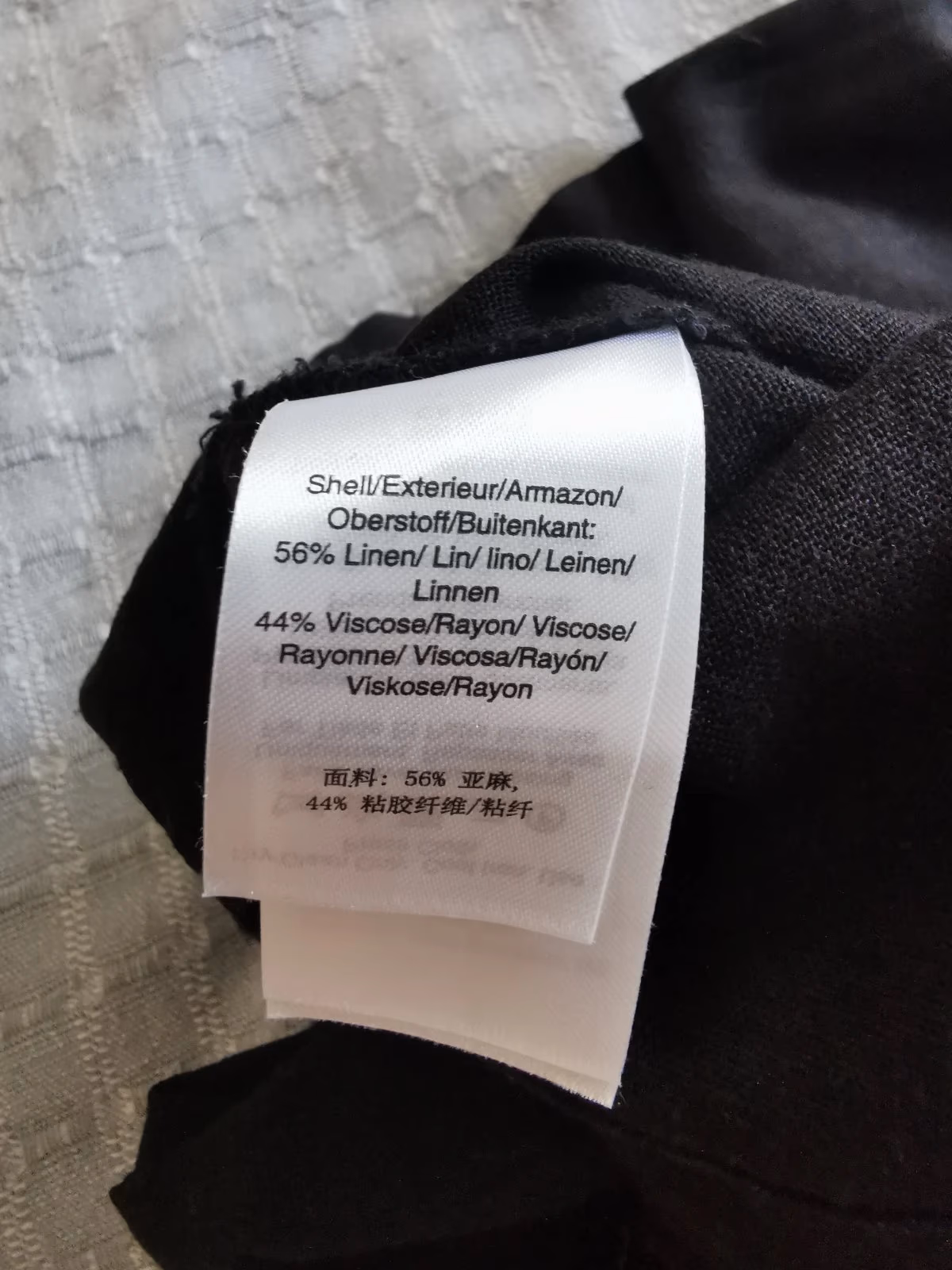 DKNY Black Off-Shoulder Dress Linen , photo 3