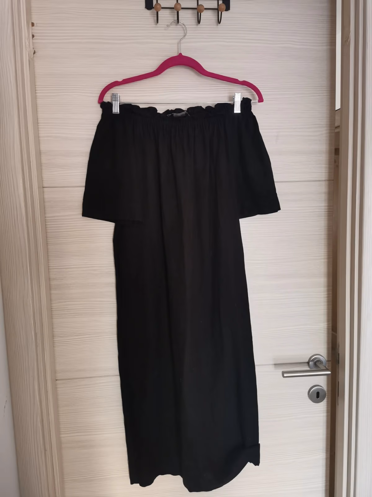 DKNY Black Off-Shoulder Dress Linen , photo 2