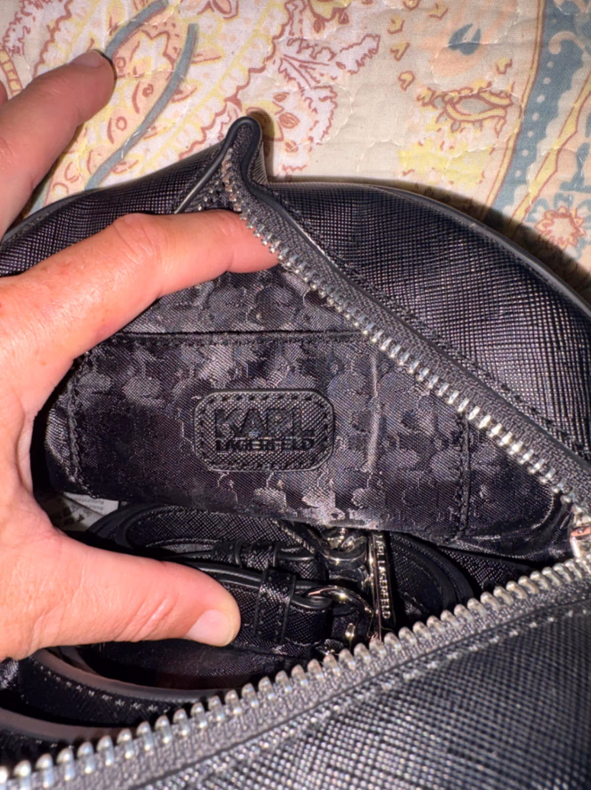Karl Lagerfeld black cat bag, photo 4