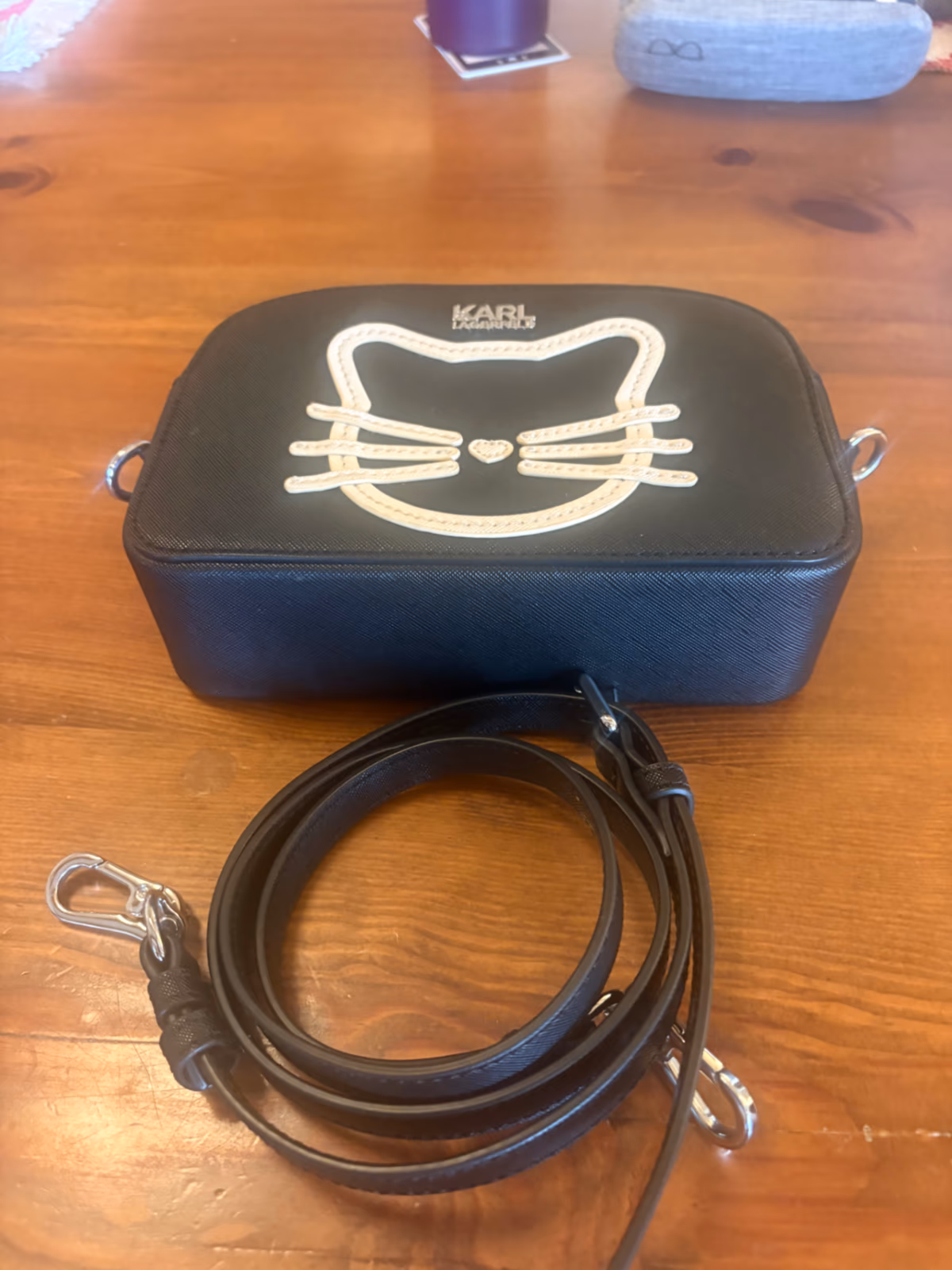 Karl Lagerfeld black cat bag, photo 2