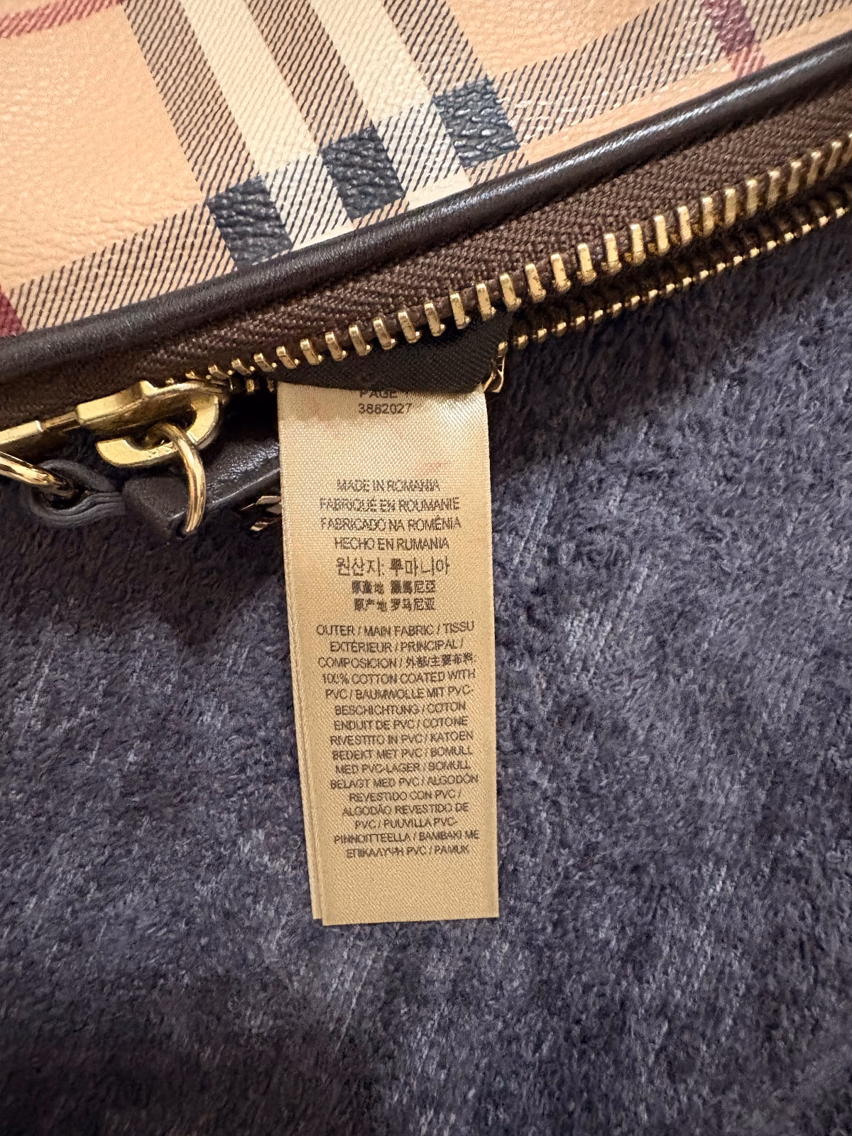 Burberry Check Print Chain Pouch, photo 3