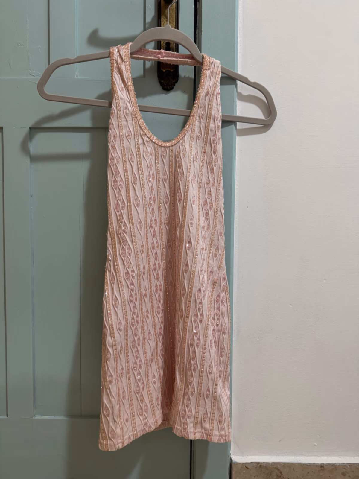 Pink sequin halter mini dress, photo 2