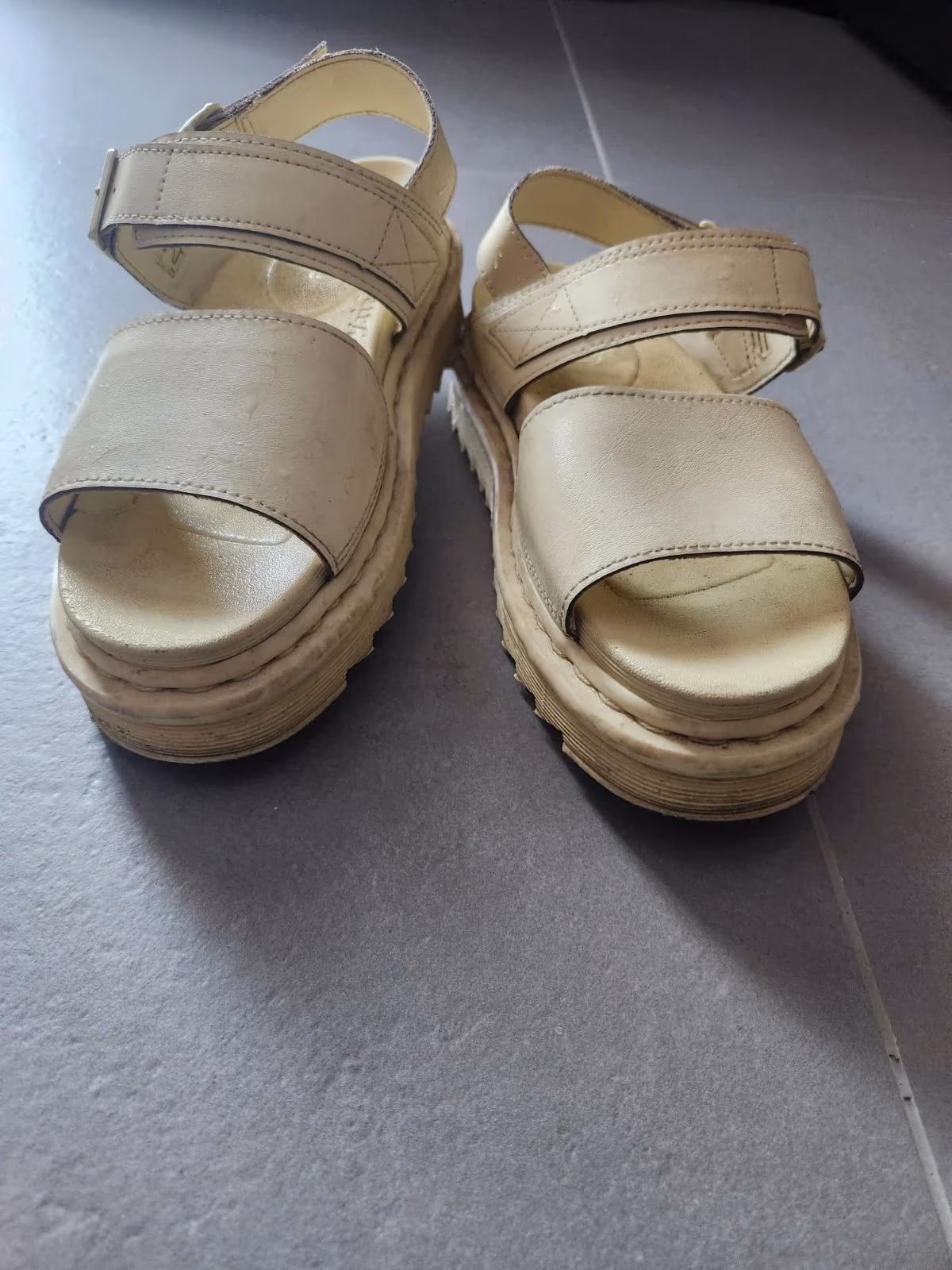Dr. Martens Cream Platform Sandals, photo 3