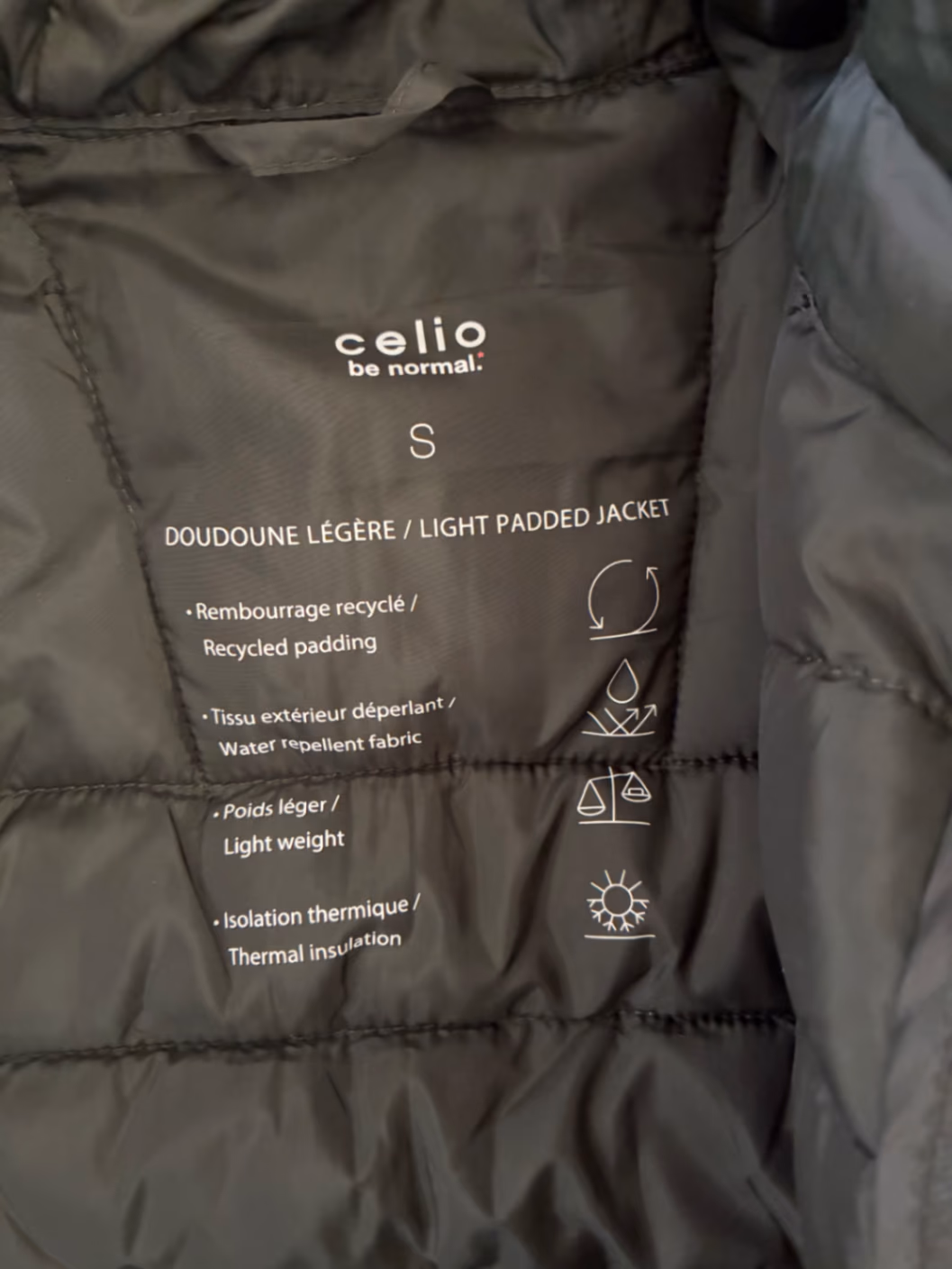 Casaco leve acolchoado com capuz da Celio, fotografia 2