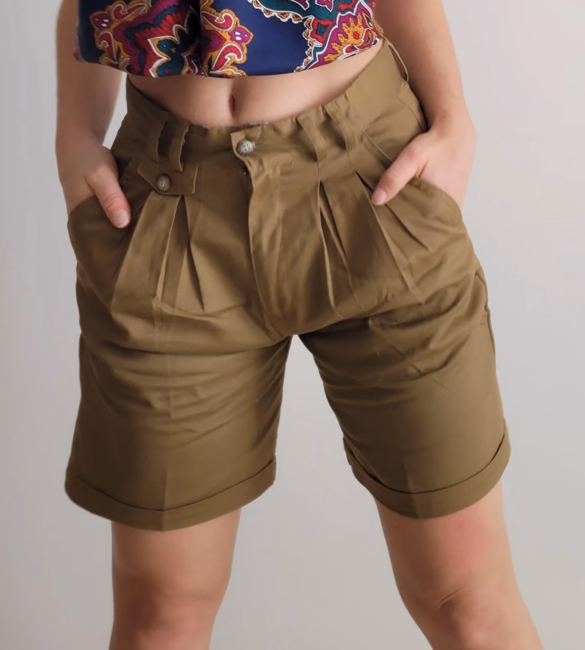 GAVILAN Casual Pleated Chino Shorts, photo 2