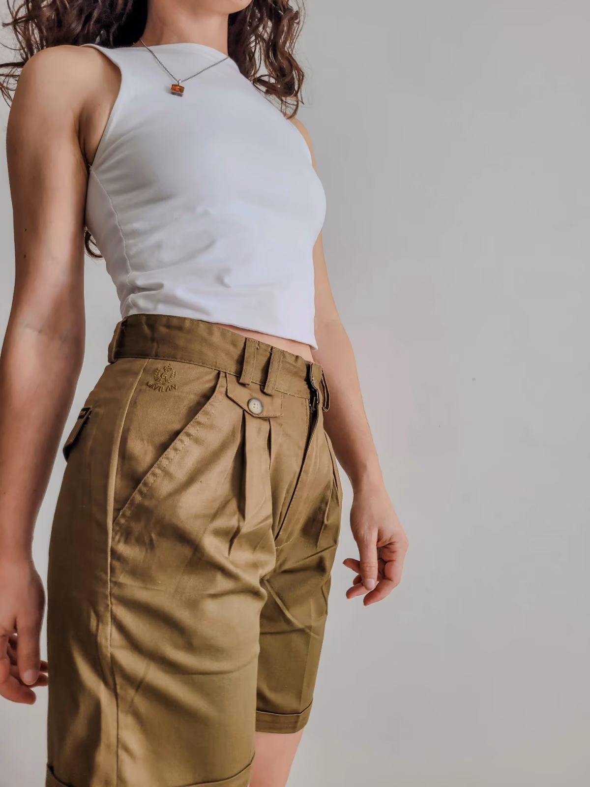 GAVILAN Casual Pleated Chino Shorts, photo 3