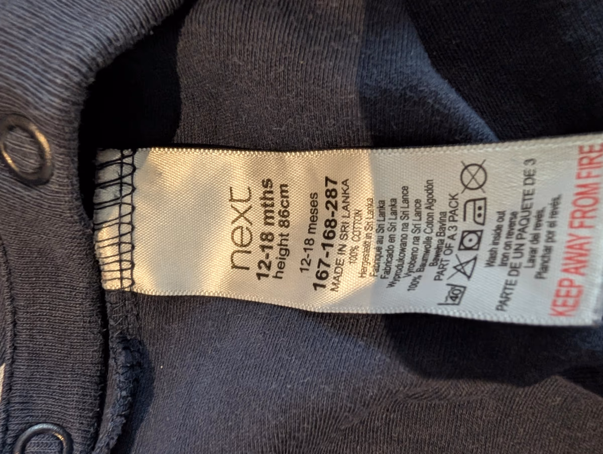 Next navy star print sleepsuit, photo 4