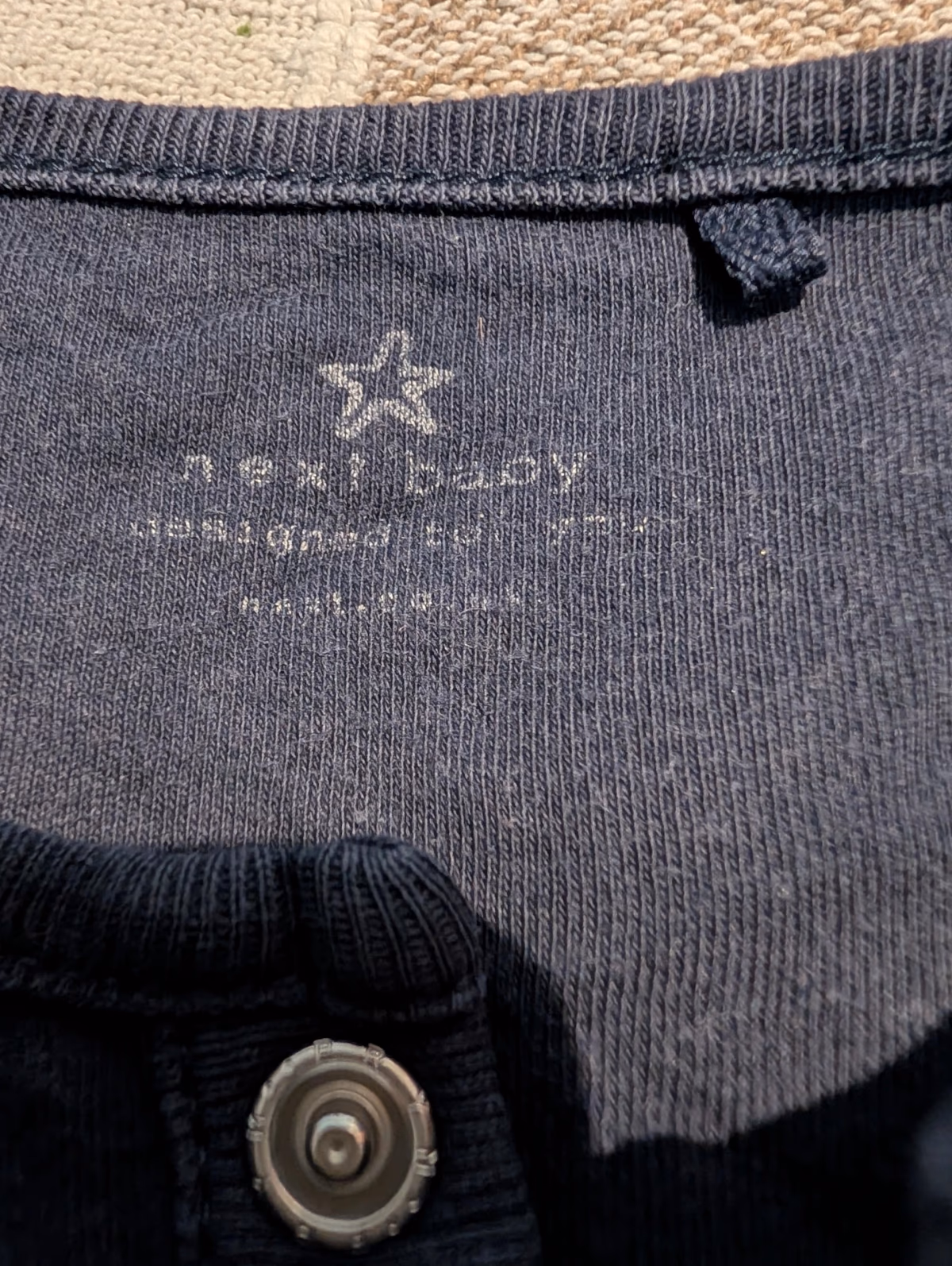 Next navy star print sleepsuit, photo 5