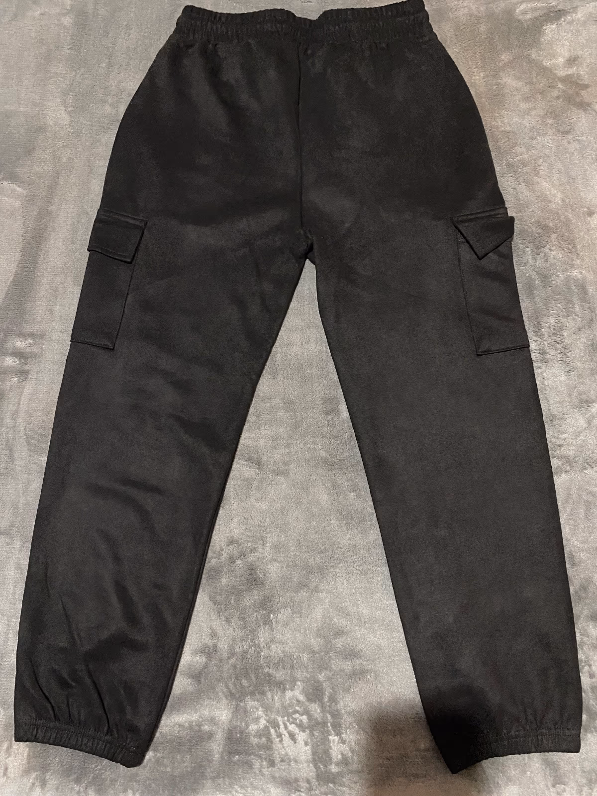 Black Drawstring Cargo Trousers, photo 2