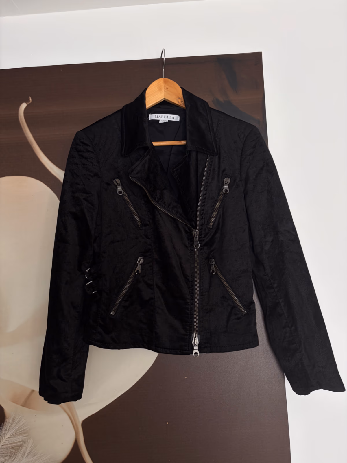Marella black zip jacket, photo 4