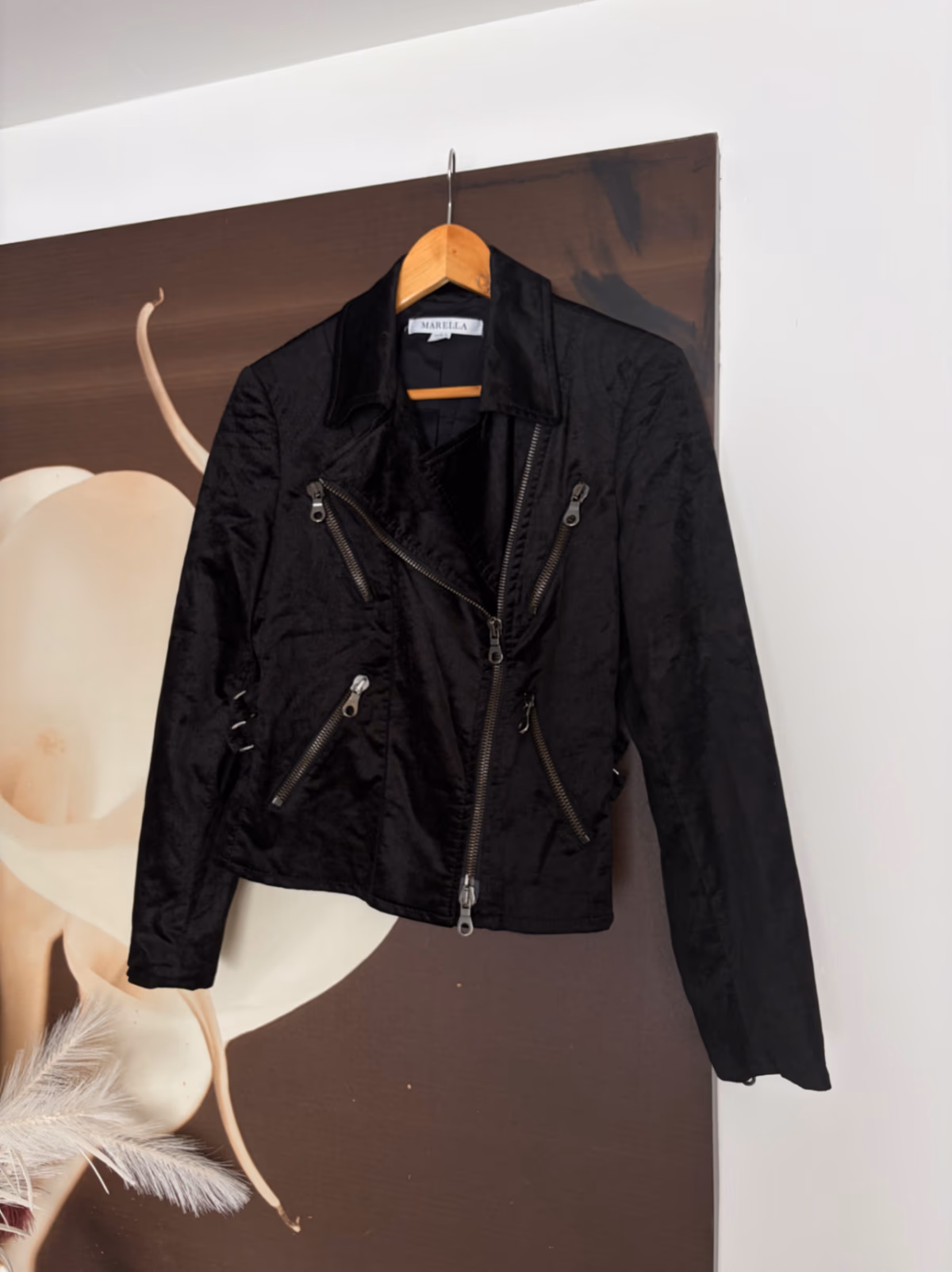Marella black zip jacket, photo 3