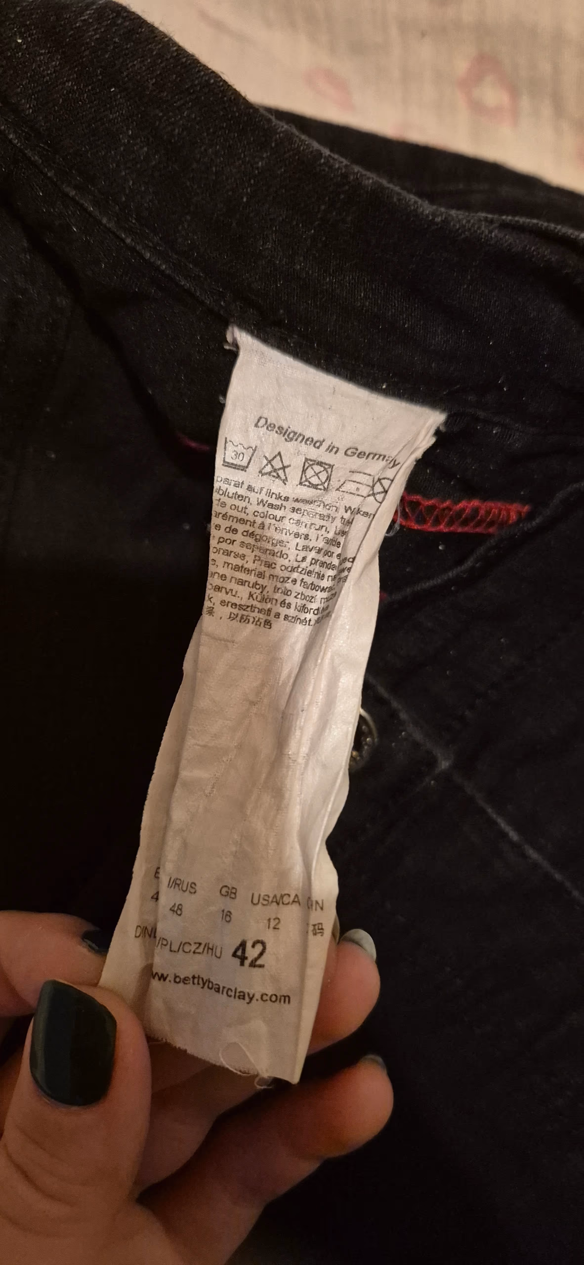 Betty Barclay black denim trousers, photo 4