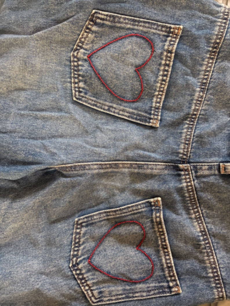 NextGirls blue heart jeans, photo 3