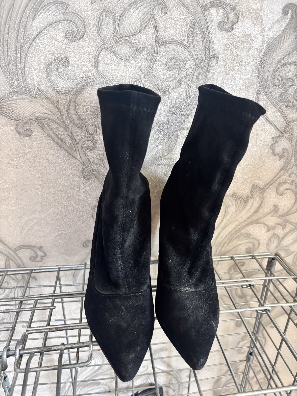 Black ankle boots jewelled heeli, photo 3