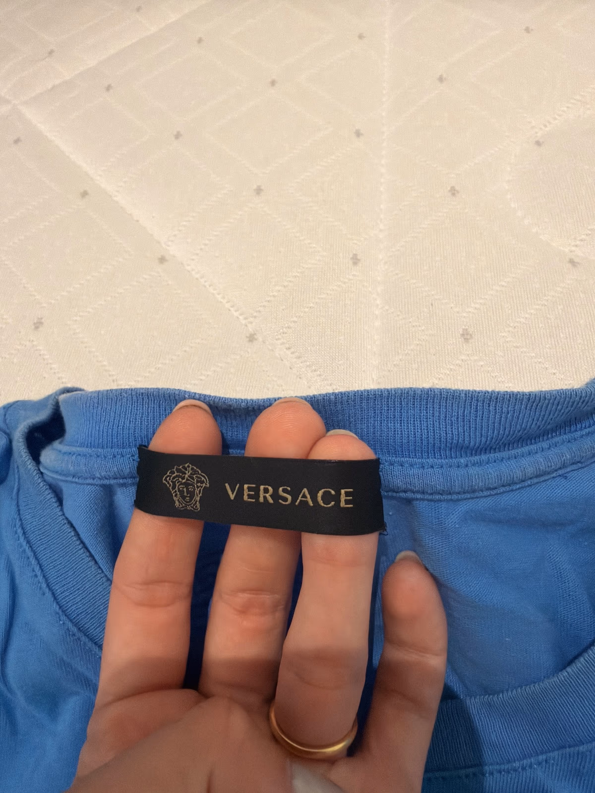 Blue Versace Logo T-Shirt, photo 2