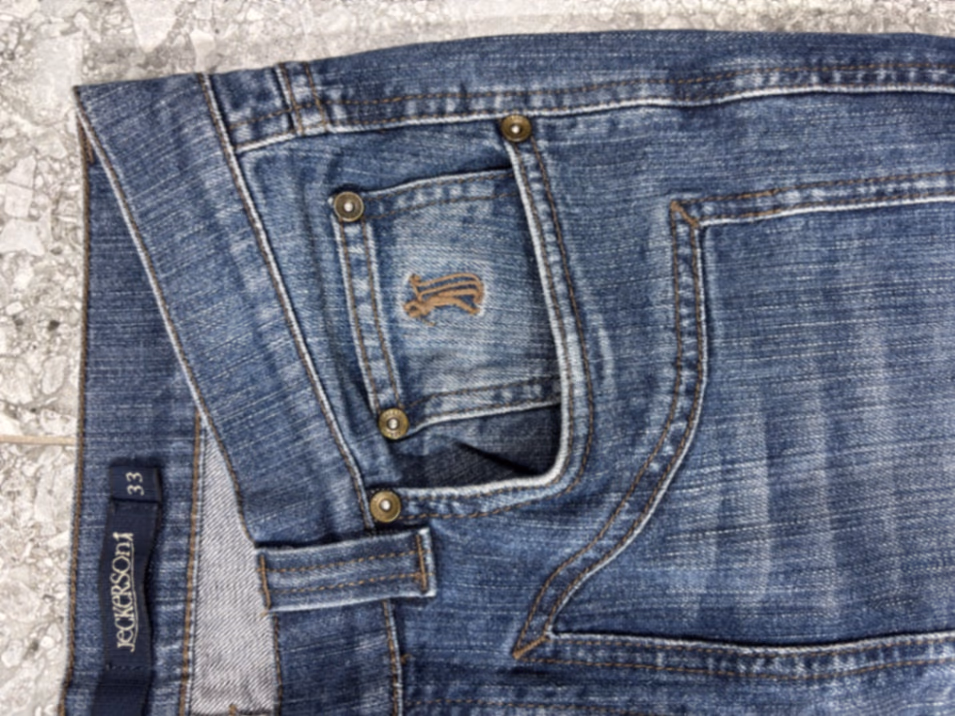 pantaloncini di jeans blu Jeckerson, foto 5