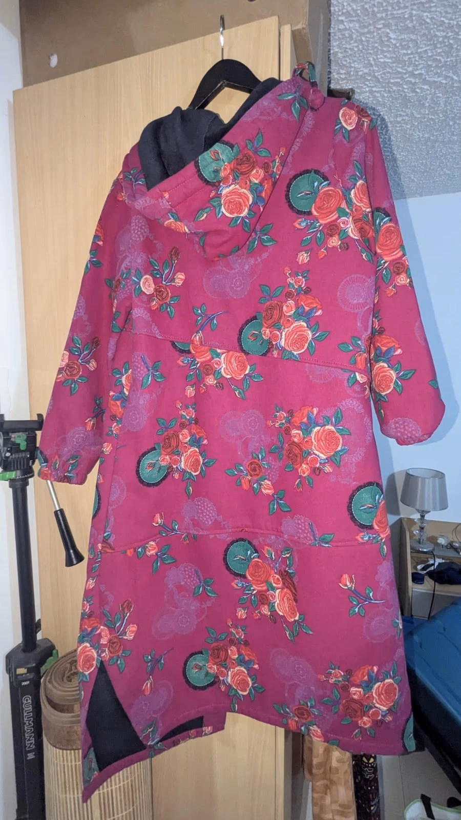 Floral hooded long coat, photo 2