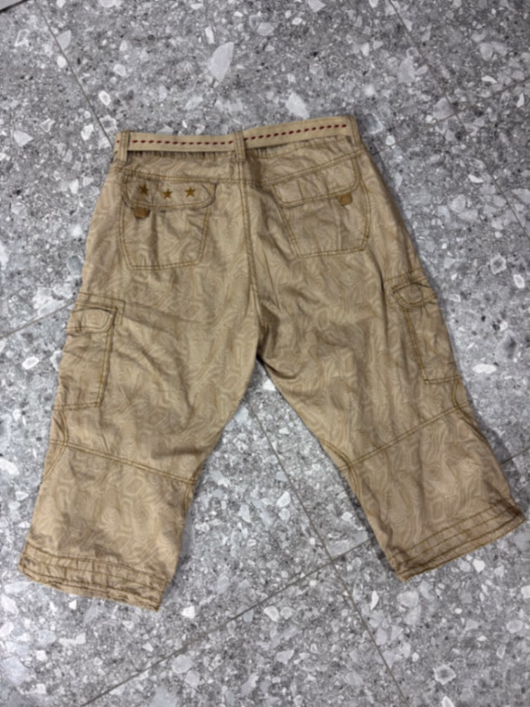 Timezone patterned cargo cropped trousers, photo 4