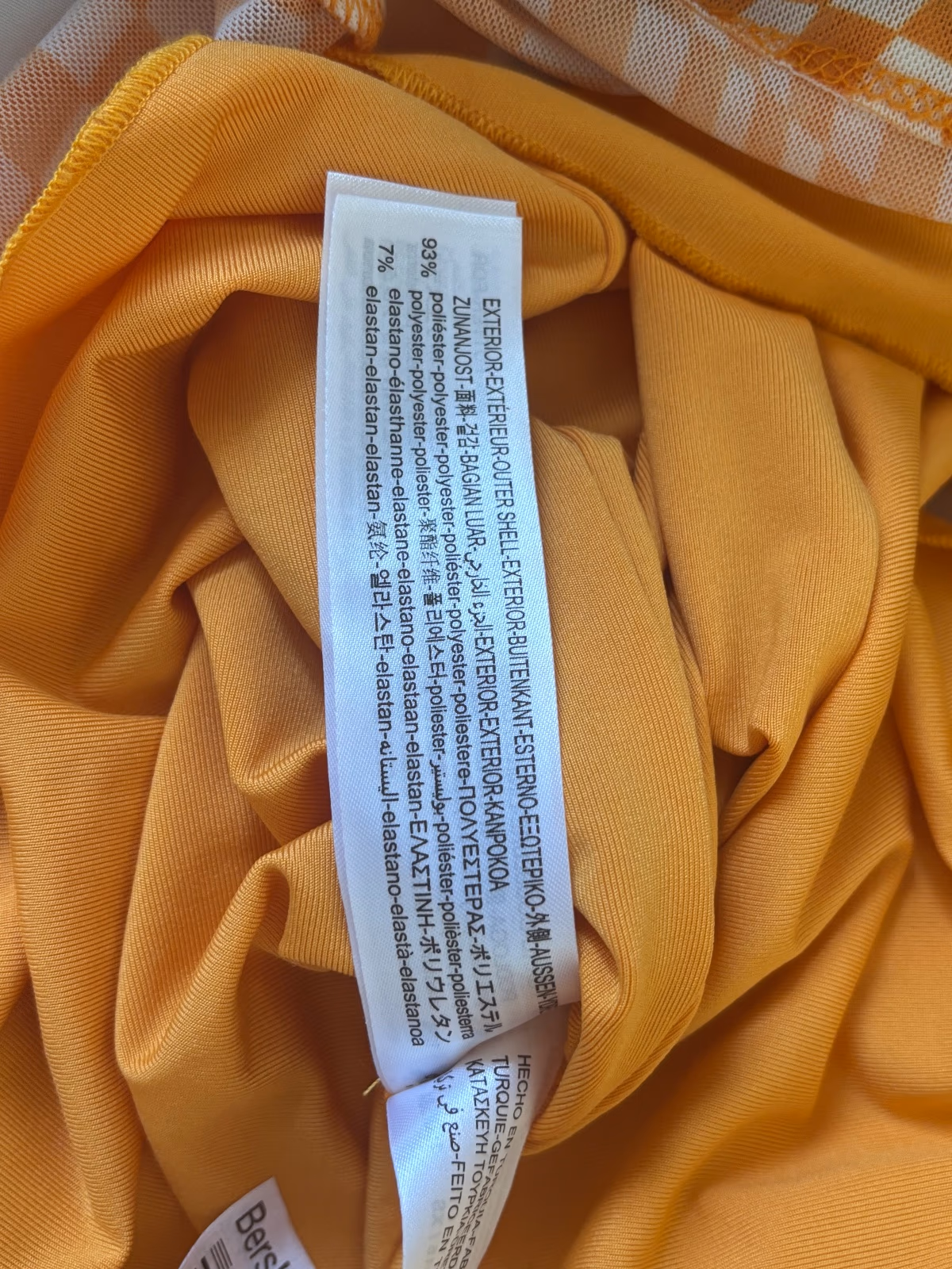 Orange Checkerboard Mini Skirt, photo 4
