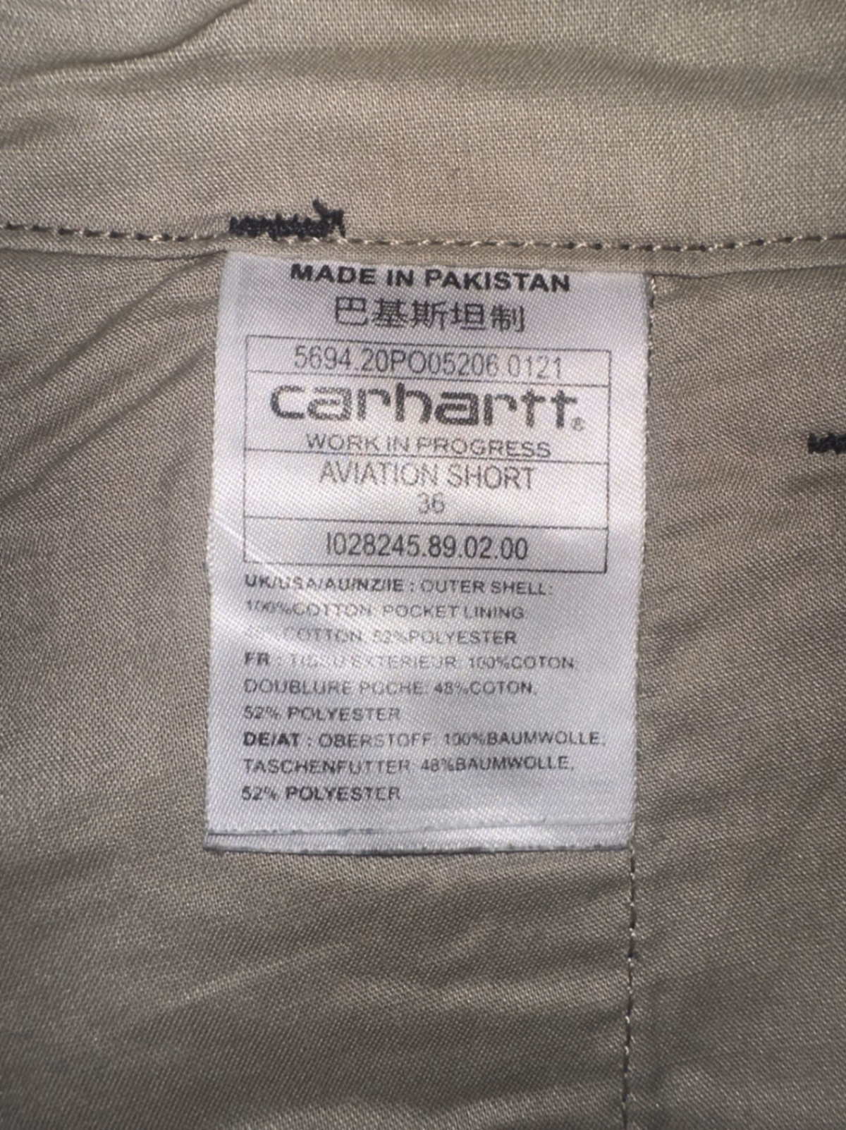 Calções cargo utilitários da Carhartt WIP, fotografia 5